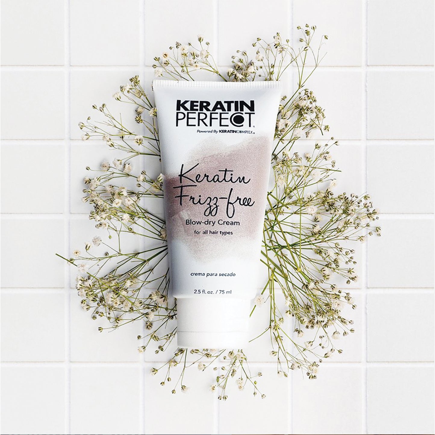 Keratin Frizz-free Blow-dry Cream - 2.5 oz - Blow-Dry Aid