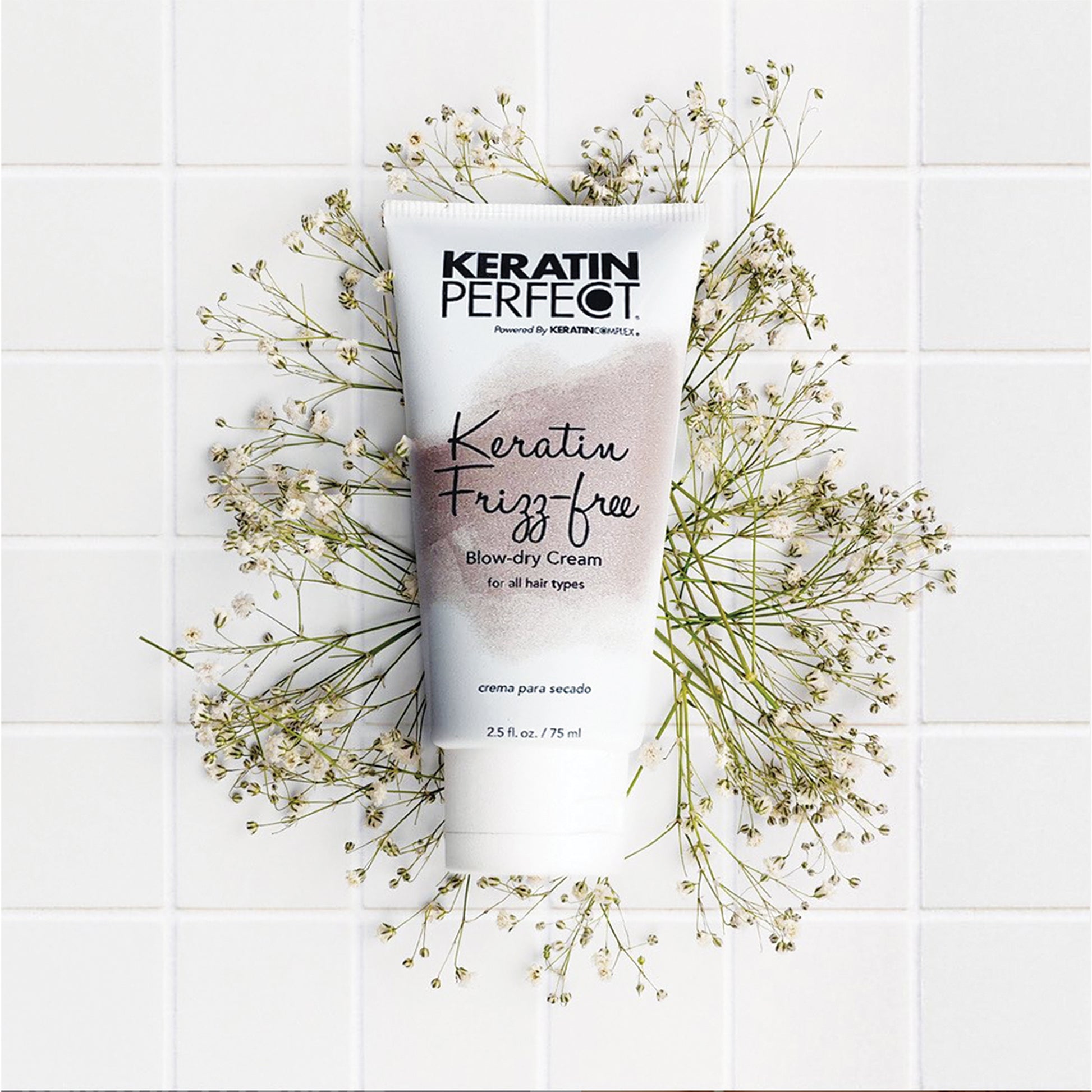 Keratin Frizz-free Blow-dry Cream - 2.5 oz - Blow-Dry Aid