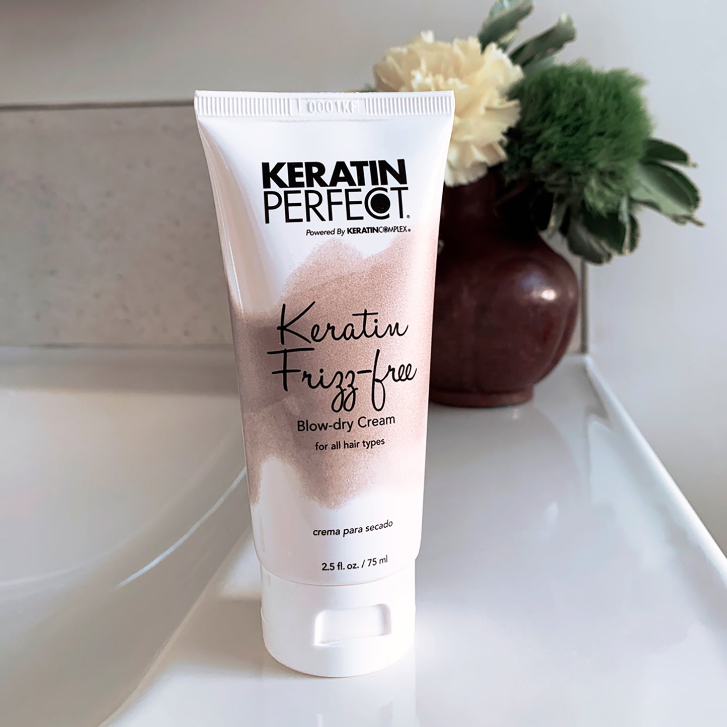 Keratin Frizz-free Blow-dry Cream - 2.5 oz - Blow-Dry Aid